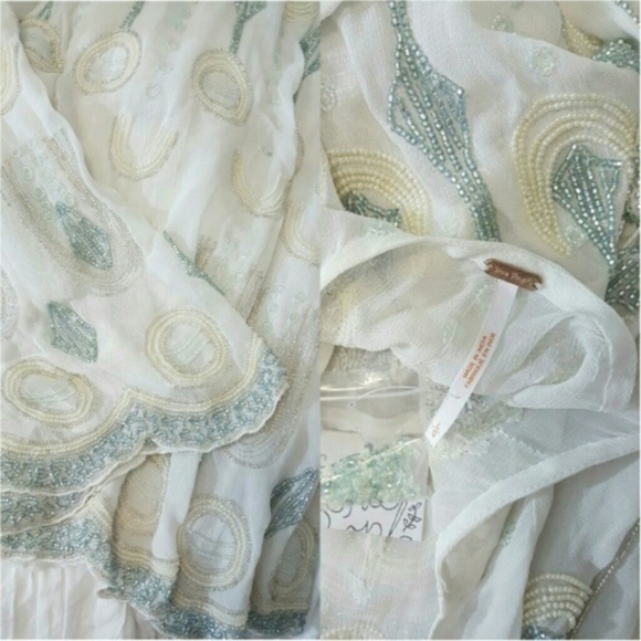 🔥LAST 1🔥NWT FREE PEOPLE DREAMY BEADED MINI DRESS - Picture 5 of 5